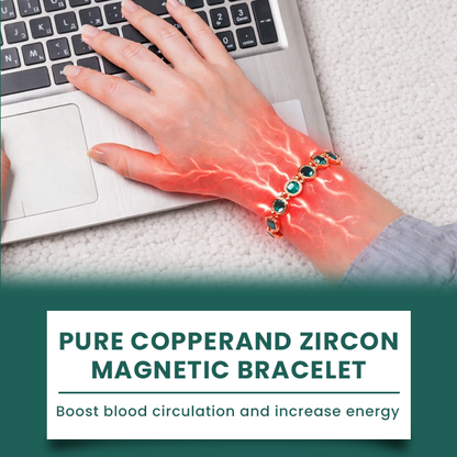 LIMETOW® Pure Copper & Zircon Magnetic Bracelet