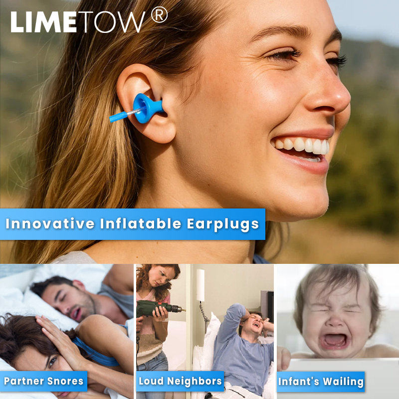 LIMETOW® Innovative Inflatable Earplugs 1 pair