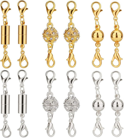 LIMETOW®Magnetic Necklace Clasps and Closures 1set（12pcs）