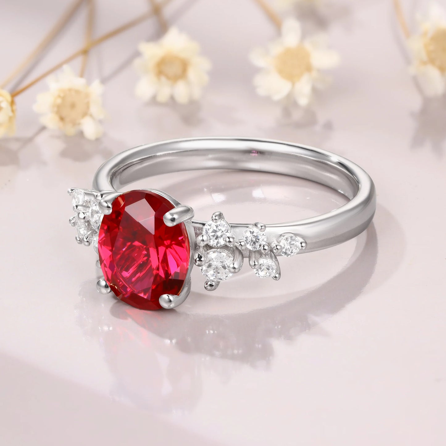 Luxurious Ruby Gem Stone Ring