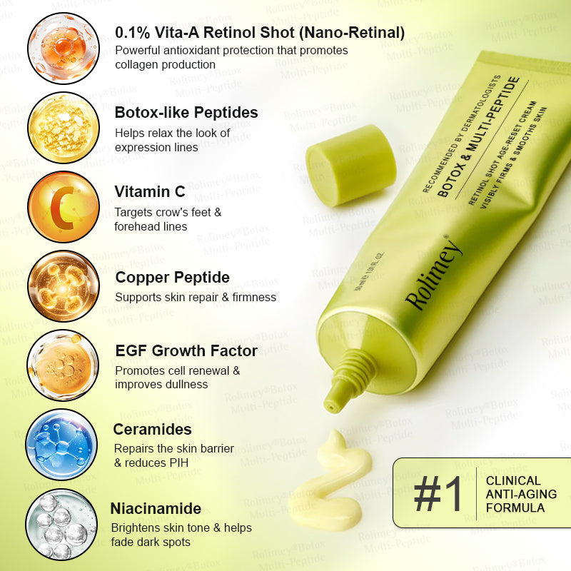 🏅💧💐Rolimey® Multi-Peptide Retinol Shot Wrinkle-Lift Cream