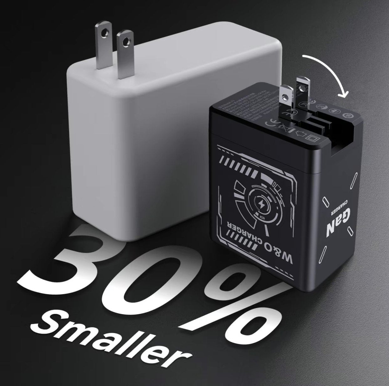 LIMETOW®Limited stock!W&O 2-in-1 GaN 20W Fast Charger