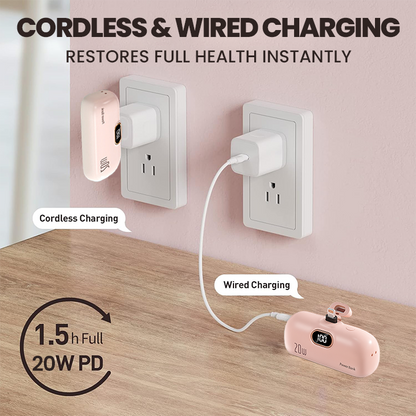 LIMETOW® Capsule Super Fast Power Bank – Compact, Colorful, & Incredibly Fast!