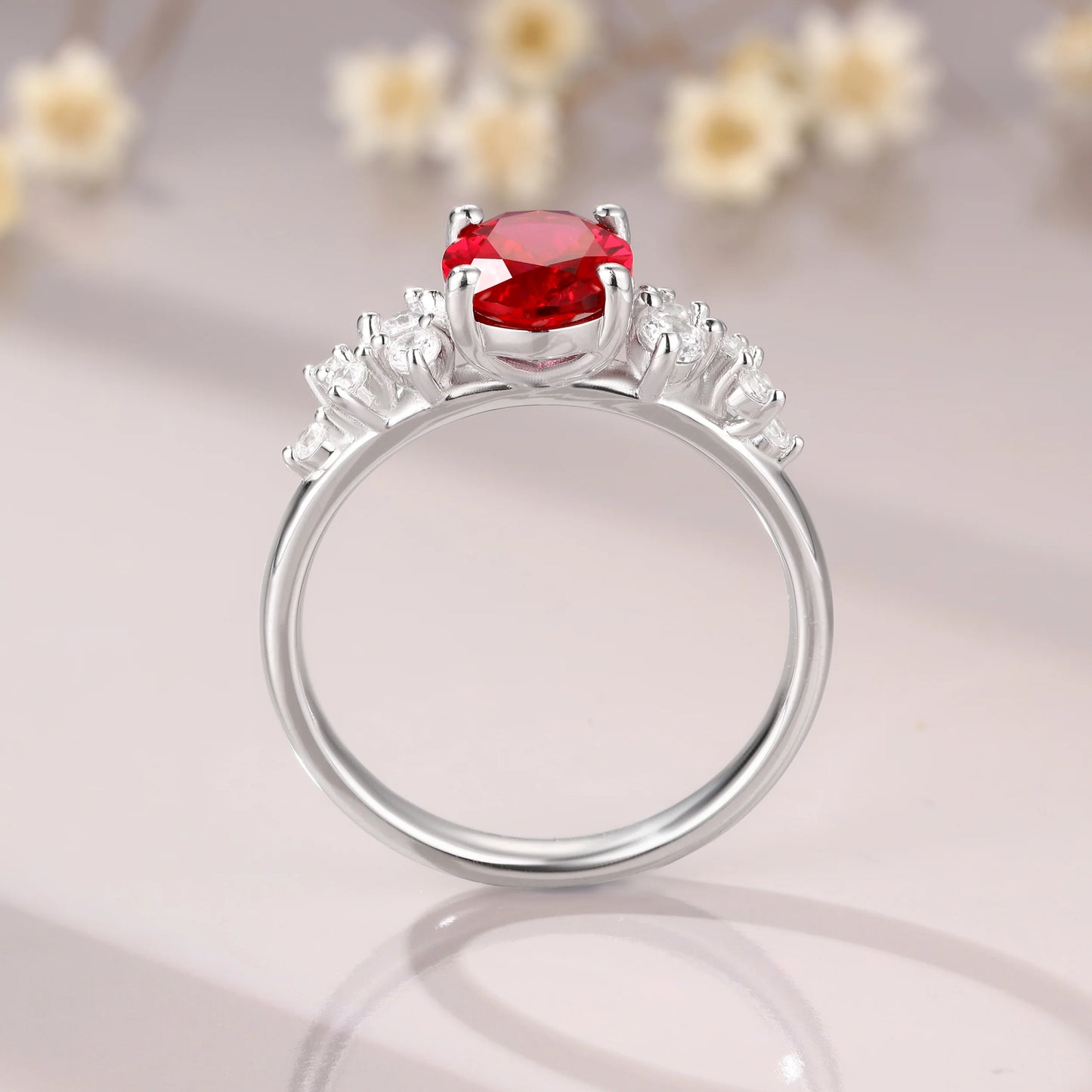 Luxurious Ruby Gem Stone Ring