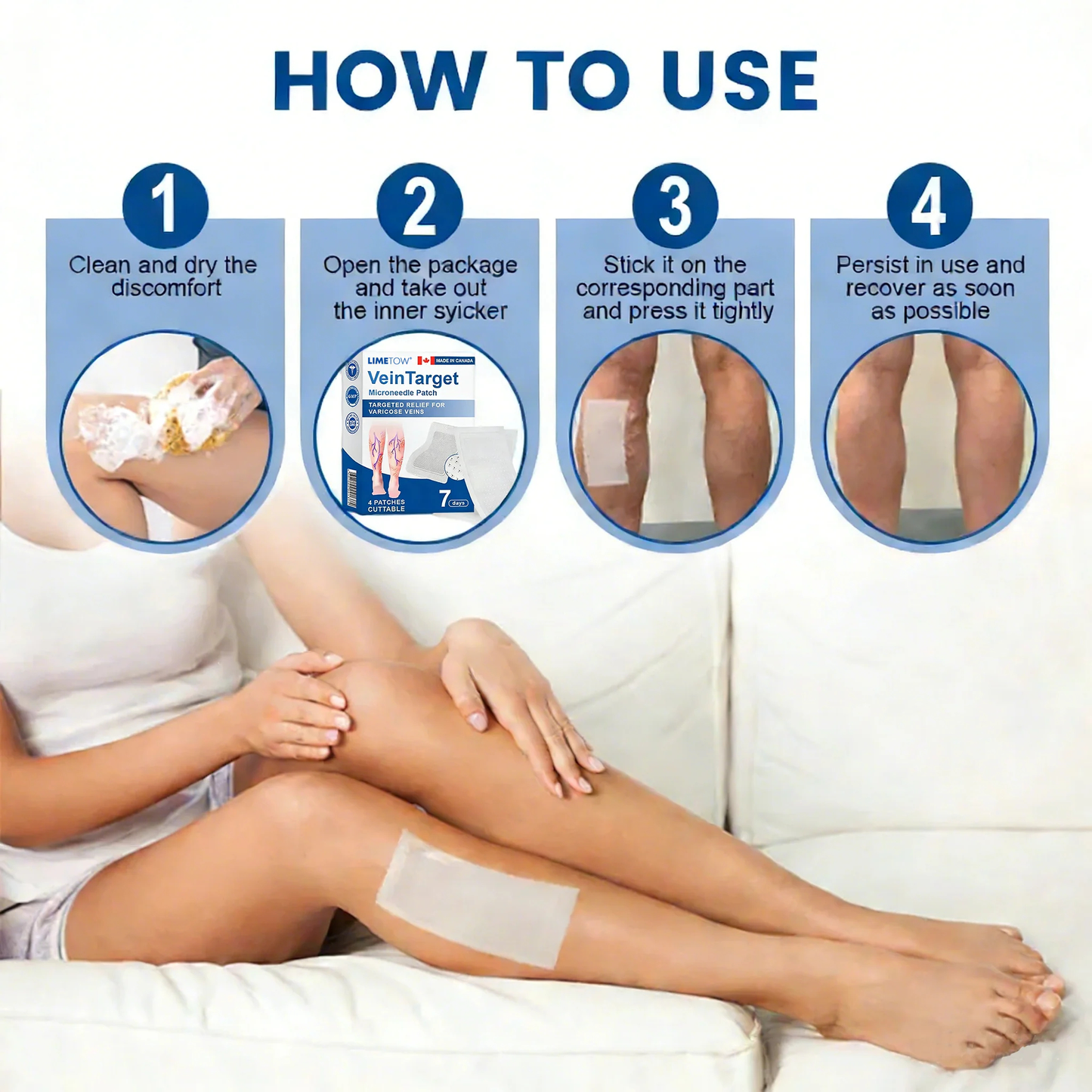 🇨🇦👨‍⚕️✅✅LIMETOW® VeinTarget Microneedle Patch