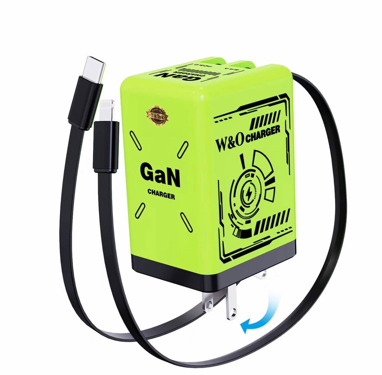 LIMETOW®Limited stock!W&O 2-in-1 GaN 20W Fast Charger