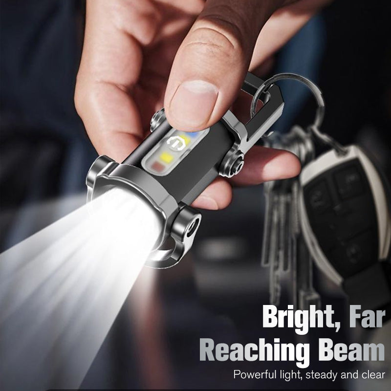 Billhol Portable Rechargeable Bright Keychain Flashlight