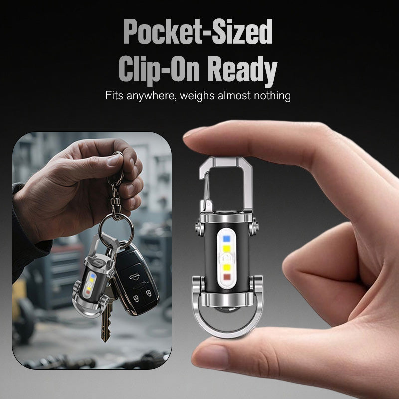Billhol Portable Rechargeable Bright Keychain Flashlight