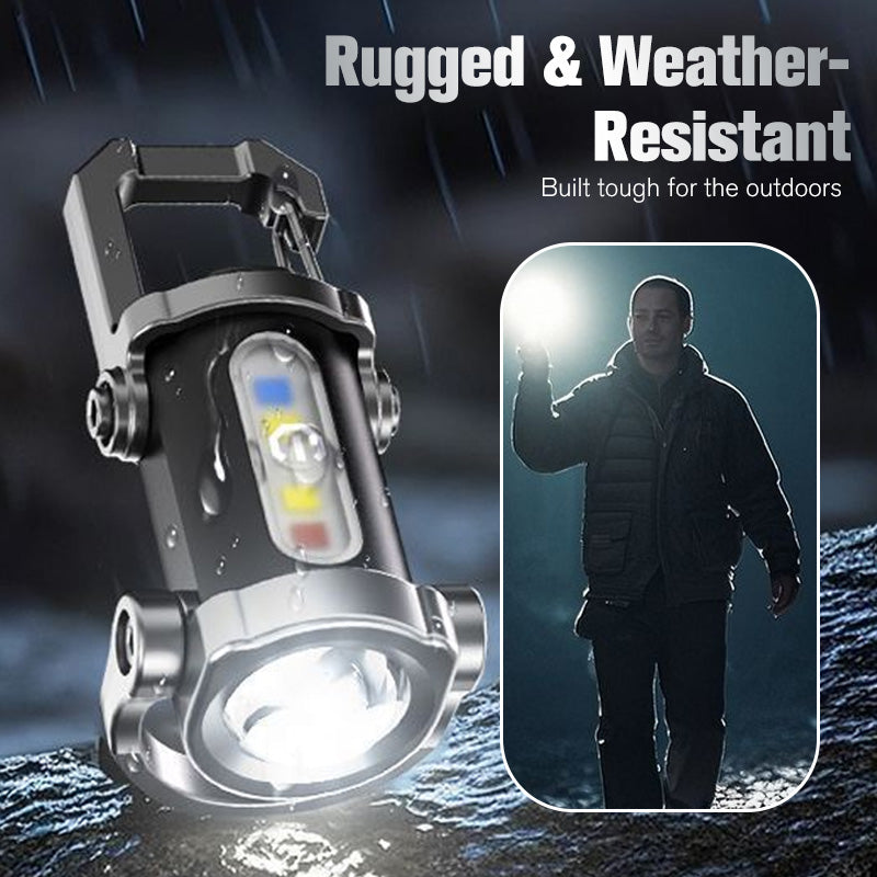 Billhol Portable Rechargeable Bright Keychain Flashlight