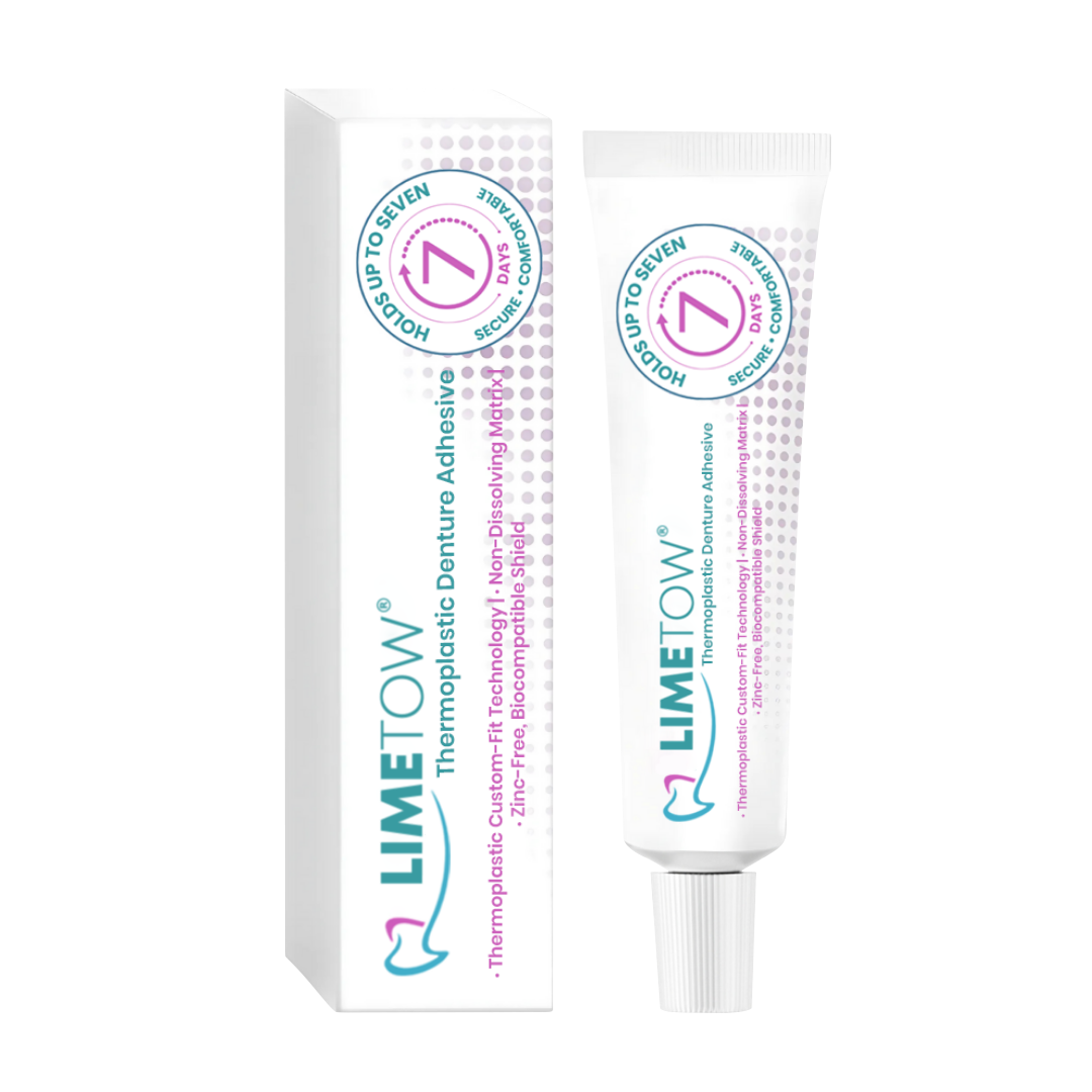LIMETOW® Thermoplastic Denture Adhesive🔥 The 7-Day Hold Revolution: Heat-Activated Custom Fit That Eradicates Slippage & Daily Mess For Good.