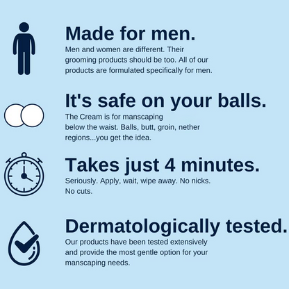 Private At Home Hair Removal Cream for Men