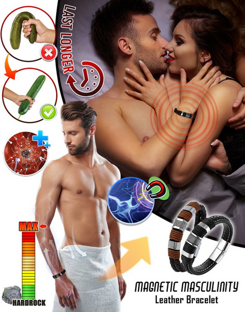 💥New on sale 2026- Leather Magnetic Therapy Bracelet