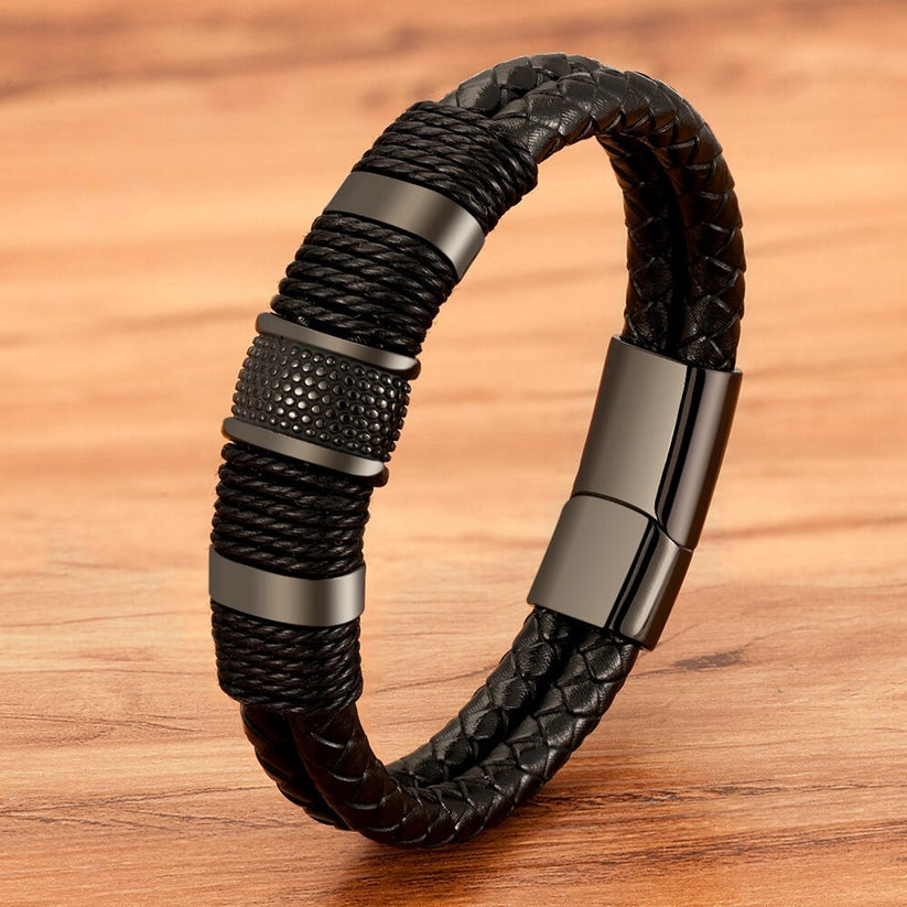 💥New on sale 2026- Leather Magnetic Therapy Bracelet