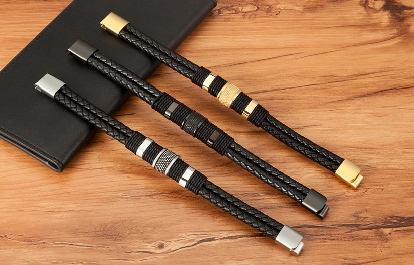 💥New on sale 2026- Leather Magnetic Therapy Bracelet
