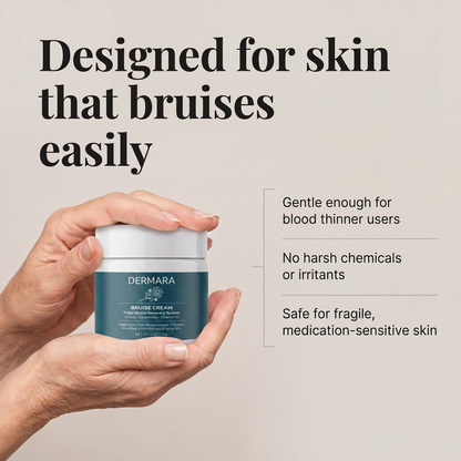 Finally, A Cream That Fades Bruises On Fragile Skin