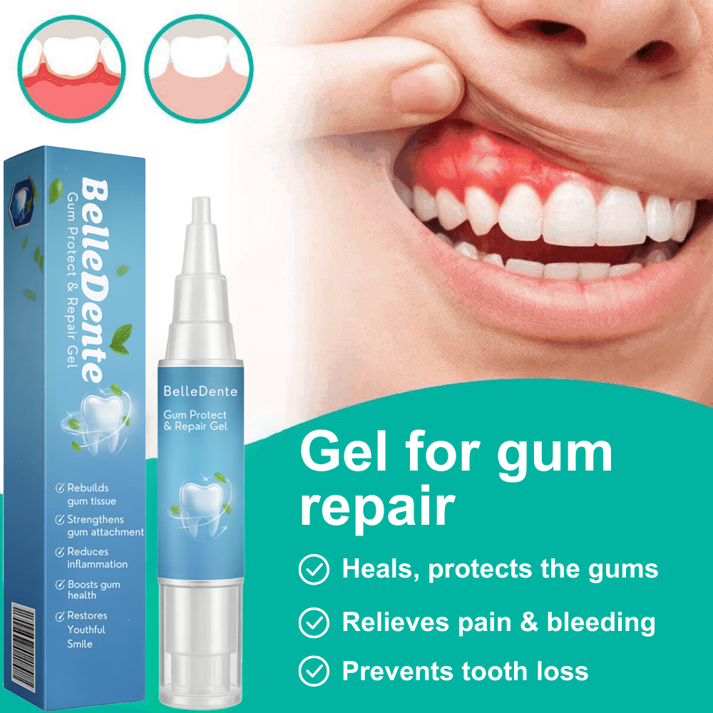 Gum Protect& Repair Gel  | revitalizes gums and whitens teeth within the first week