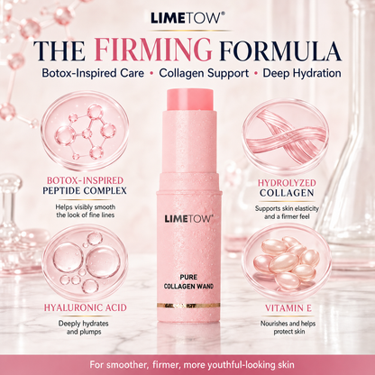 LIMETOW®🌸 Botox-Inspired Pure Collagen Firming Wand — Needle-Free Fine Line Smoothing, Firming & Plumping Skincare Balm
