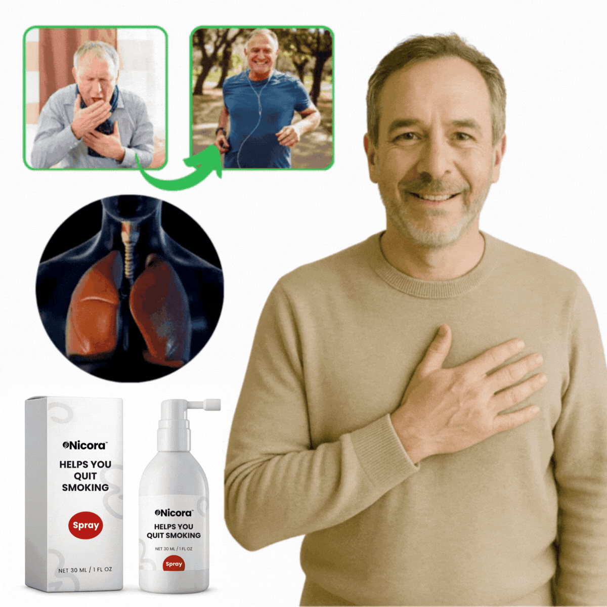 Anti-Nicotine Spray: Smoke-free in just 2 days!