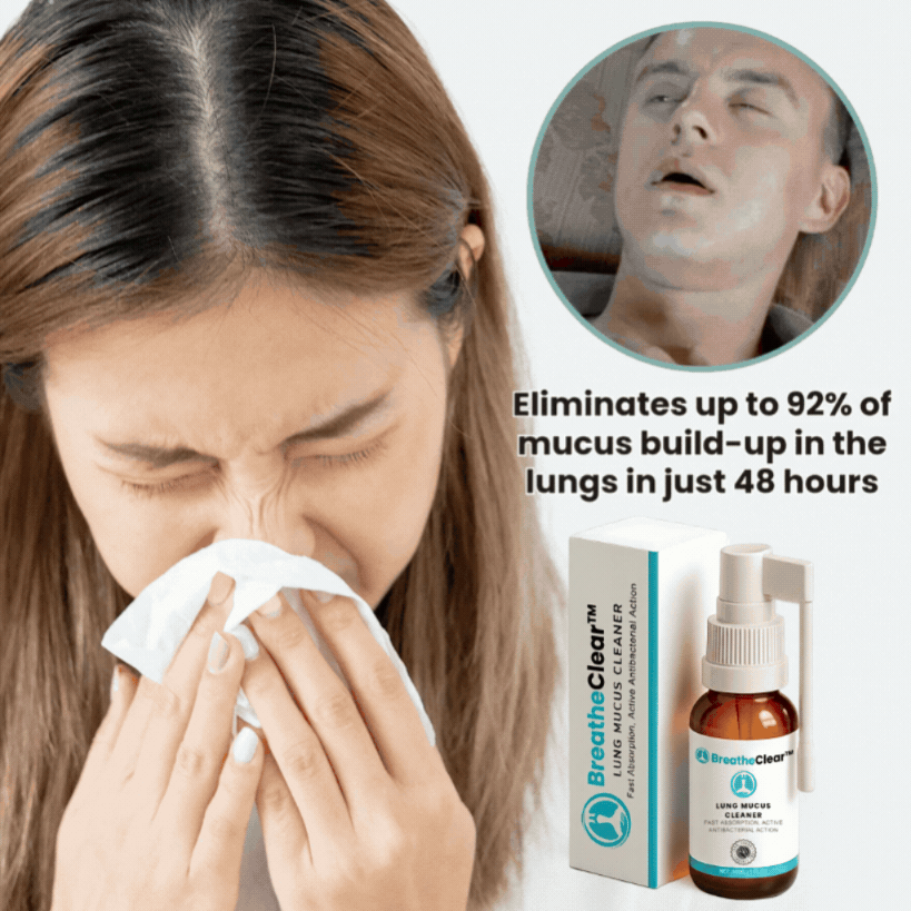 BreatheClear™ | Eliminates up to 92% of mucus build-up in the lungs in just 48 hours