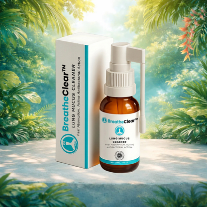 BreatheClear™ | Eliminates up to 92% of mucus build-up in the lungs in just 48 hours