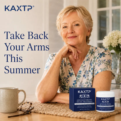 Those Purple Marks On Your Arms Aren't Your Fault, And KAXTP® Is Finally Something Gentle for Them