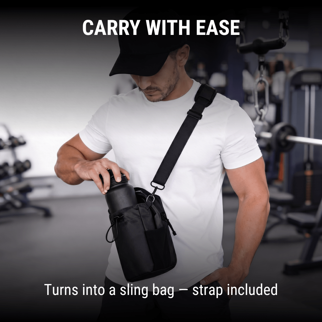 Magnetic Gym Bag With Bottle Holder