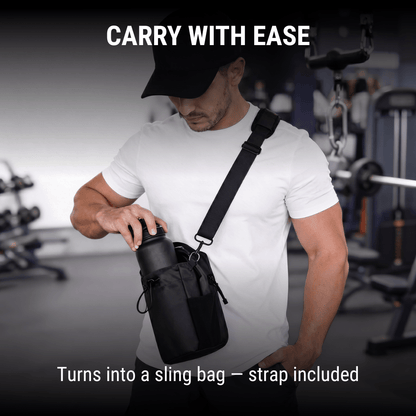 Magnetic Gym Bag With Bottle Holder