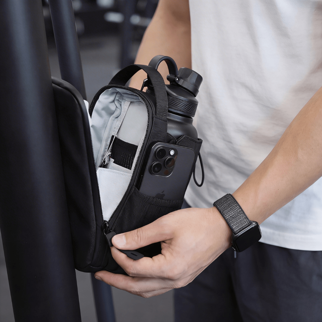Magnetic Gym Bag With Bottle Holder