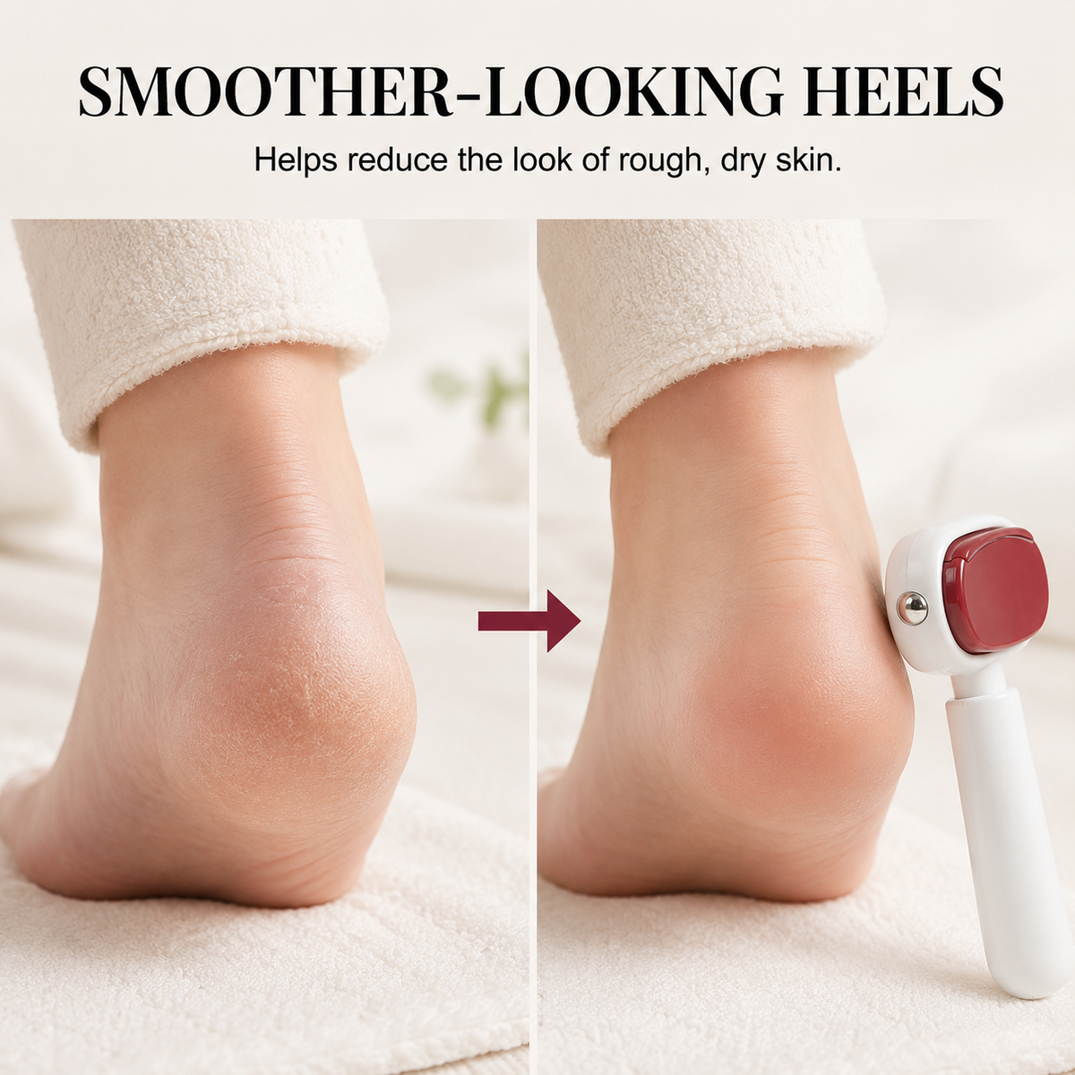 🦶Dual‑Sided Foot Callus Remover, Replaceable Stainless Steel Blade Foot Scraper