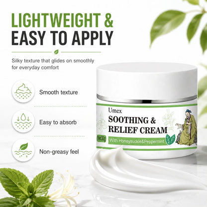 Herbal Soothing Cream for Dry, Sensitive Skin | Peppermint & Honeysuckle