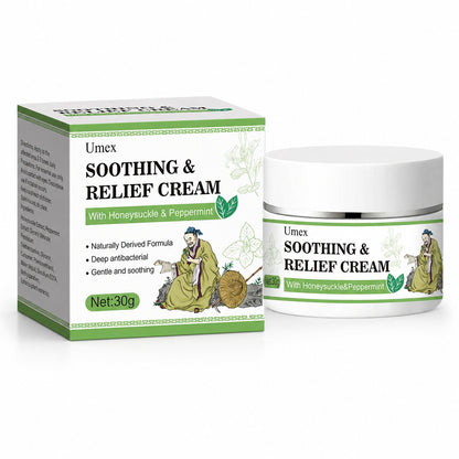 Herbal Soothing Cream for Dry, Sensitive Skin | Peppermint & Honeysuckle