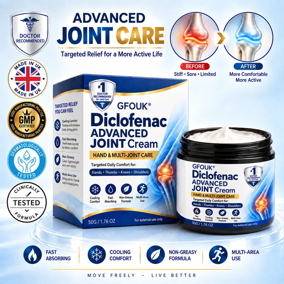 ArthriCare Diclofenac Advanced Formula Joint Comfort & Mobility Cream