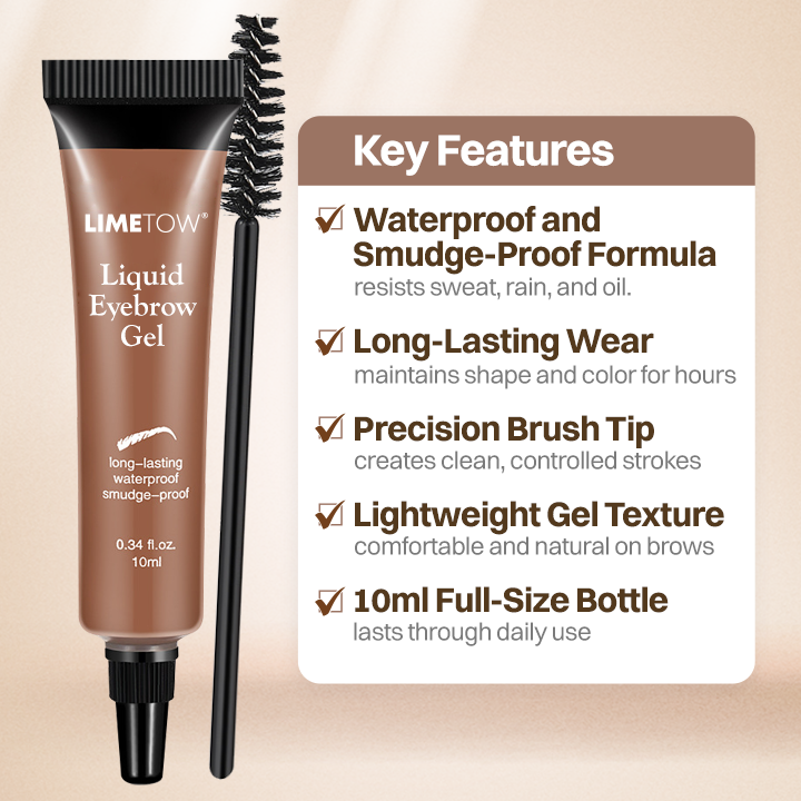 LIMETOW® Long-Lasting Waterproof Smudge-Proof Liquid Eyebrow Gel