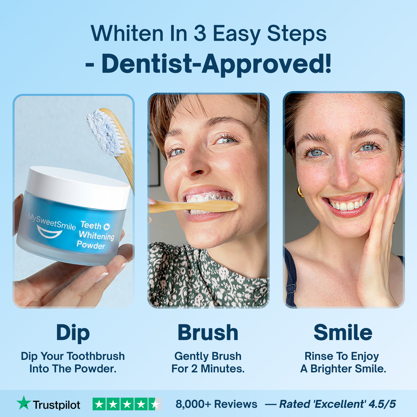Dentist-Approved Teeth Whitening Powder