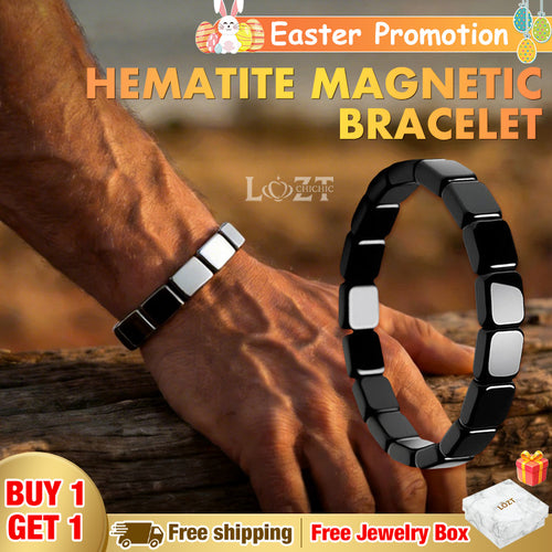 🔥Order now. Get it in 3 days.Hematite Magnetic Bracelet - Reclaim your masculine edge