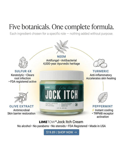 LIMETOW® Jock Itch Treatment Cream