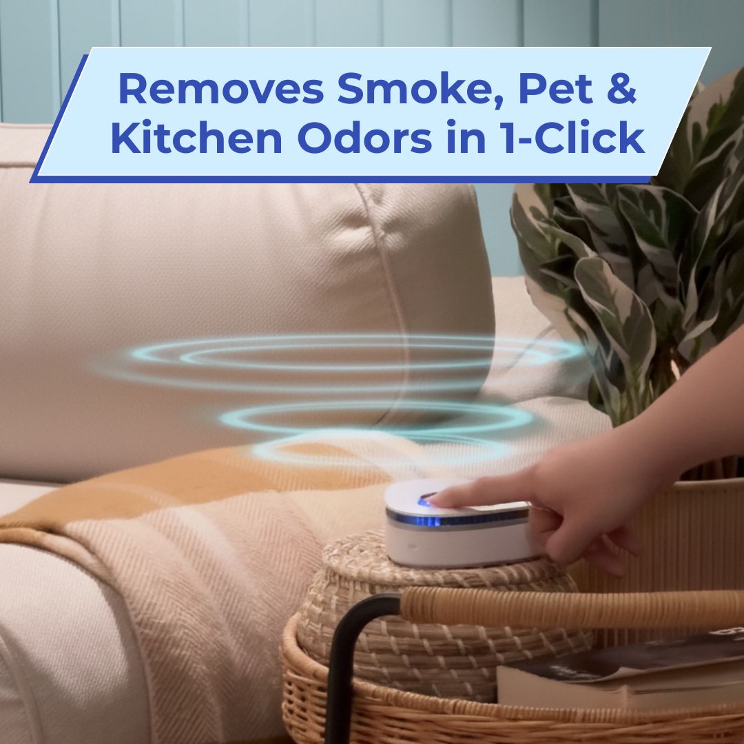 Eliminate Smoke, Pet & Kitchen Odors in 1-Click