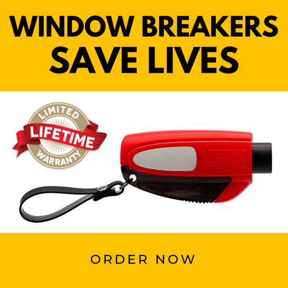 2-IN-1 EMERGENCY WINDOW BREAKER SEATBELT CUTTER