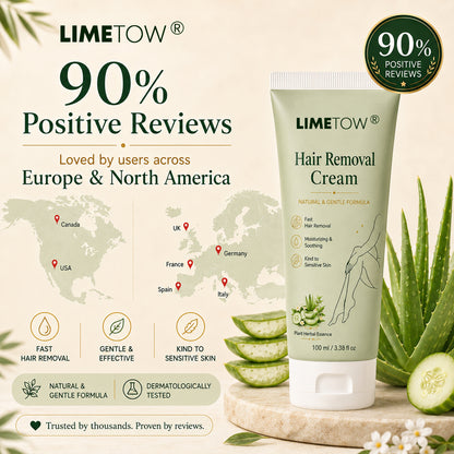 LIMETOW® Natural Gentle Hair Removal Cream | For Women & Men, Sensitive Skin