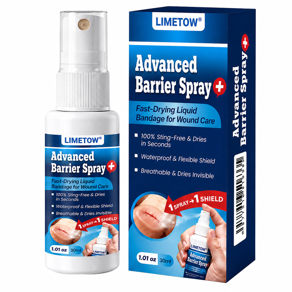 LIMETOW® Advanced Barrier Spray | Fast-Drying Liquid Bandage for Wound Care
