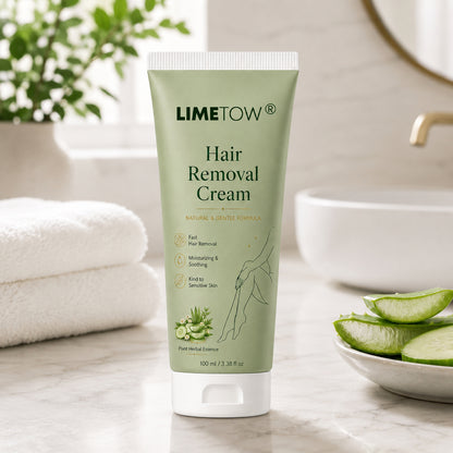 LIMETOW® Natural Gentle Hair Removal Cream | For Women & Men, Sensitive Skin