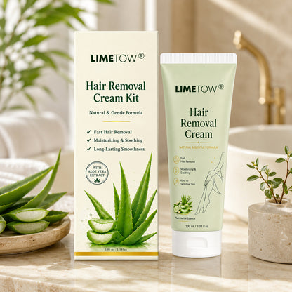 LIMETOW® Natural Gentle Hair Removal Cream | For Women & Men, Sensitive Skin