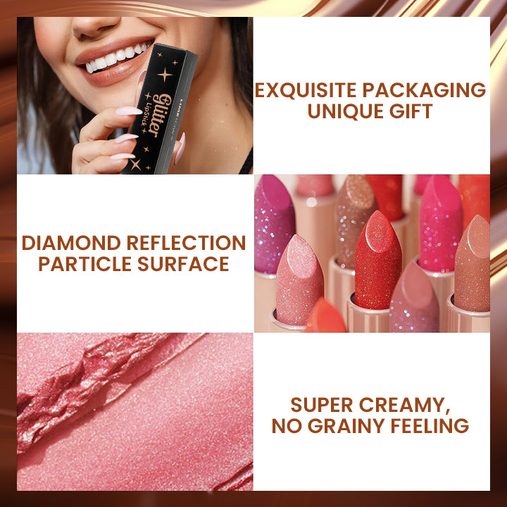LIMETOW® Diamond Lip Gloss Glitter Lipstick