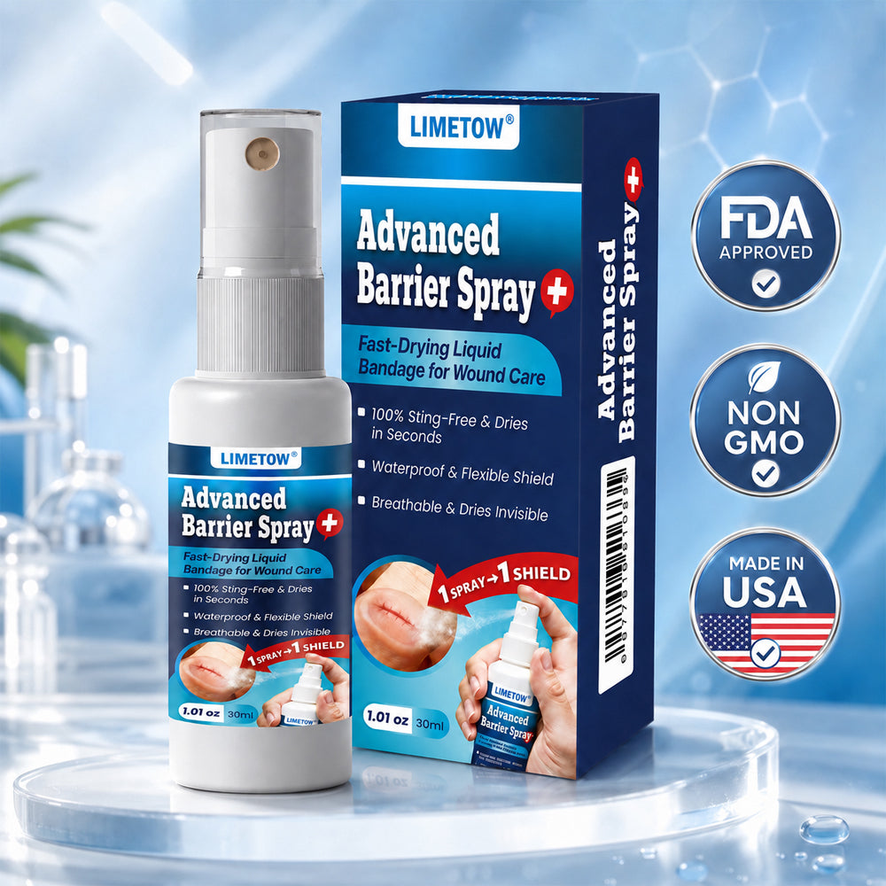 LIMETOW® Advanced Barrier Spray | Fast-Drying Liquid Bandage for Wound Care