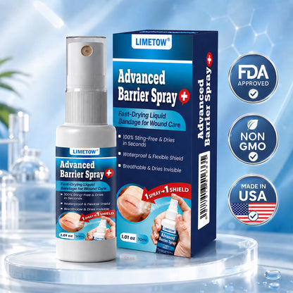 LIMETOW® Advanced Barrier Spray | Fast-Drying Liquid Bandage for Wound Care