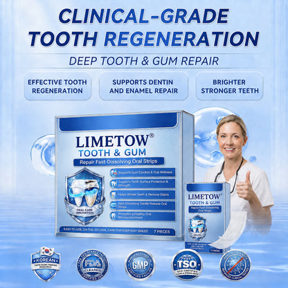 🦷 Fast-Dissolving Tooth & Gum Care Oral Strips – Daily Oral Wellness Support✨