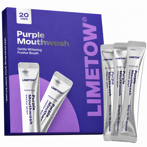 Cancel Yellow Stones in 30 Seconds with Purple Color Correcting Mouthwash