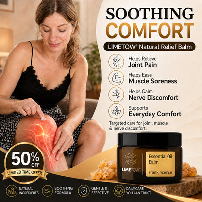LIMETOW® NATURAL RELIEF BALM! TARGETED COMFORT FOR JOINT, MUSCLE & NERVE PAIN!