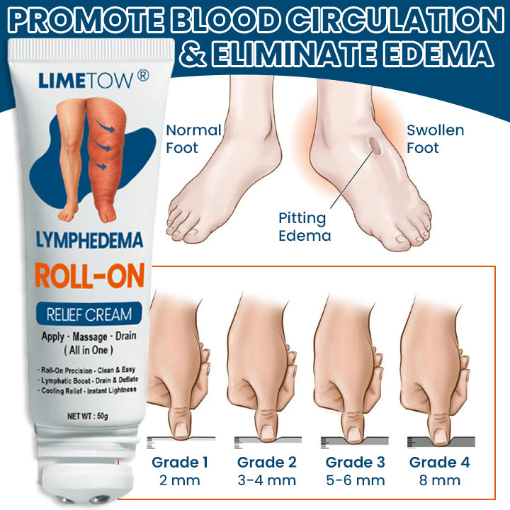 LIMETOW® Roll-On Relief Cream for Swelling & Lymphatic Drainage