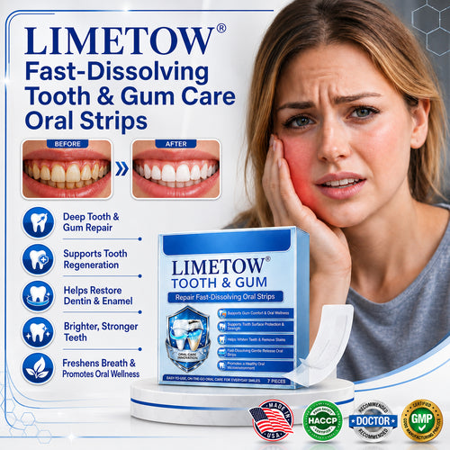 🦷 Fast-Dissolving Tooth & Gum Care Oral Strips – Daily Oral Wellness Support✨